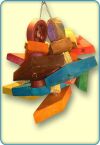 6 Bagels Wood Chain Bird Toys