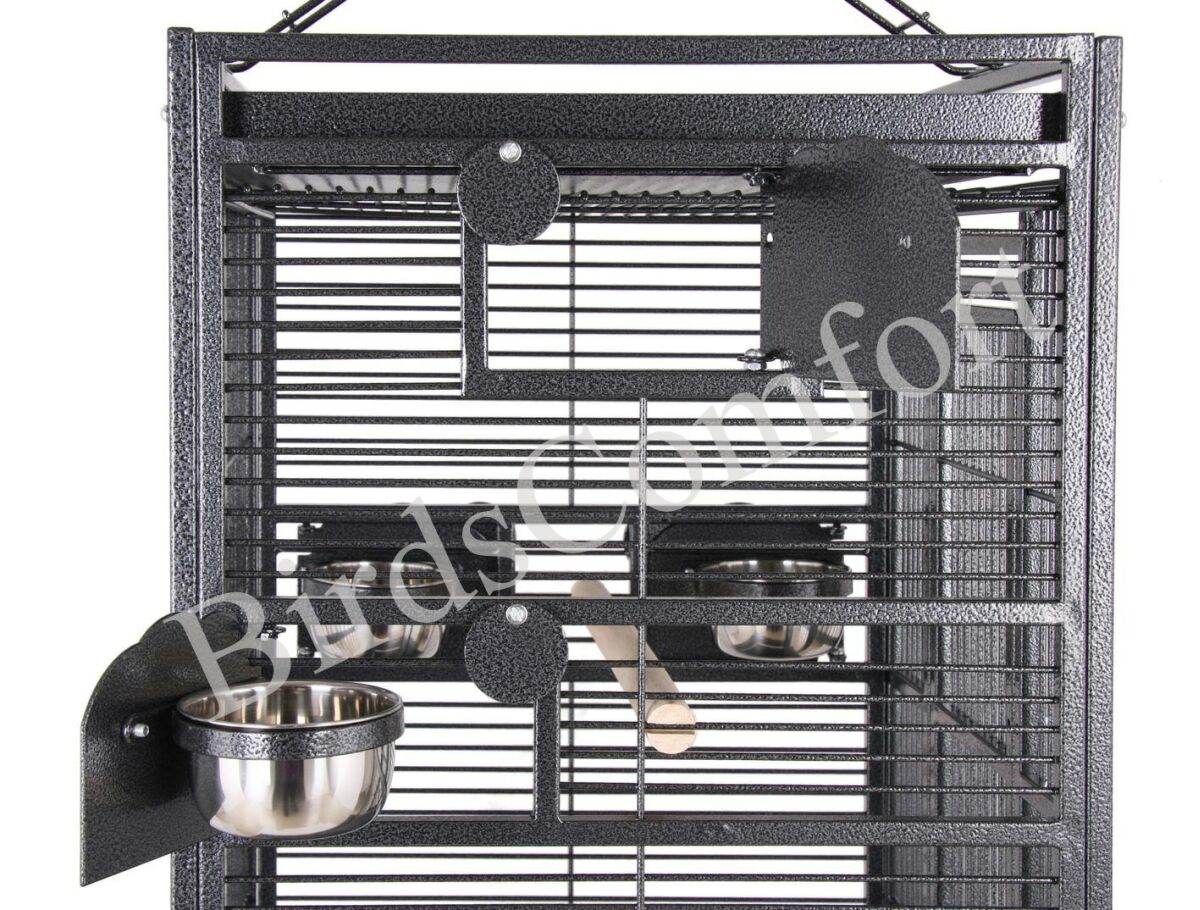 HQ Dometop Parrot Bird Cage with Drop Door 32x23 by