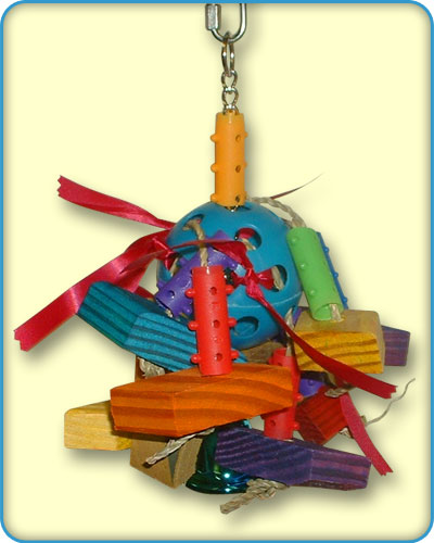 Ball With Wood Bird Toys
