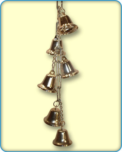 Bells On Heavy Chain Bird Toys