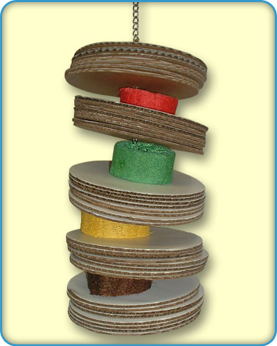 Cardboard Discs Shreddable Bird Toys