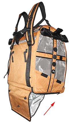 Pak-o-Bird Medium Bird Carriers with Foldable Tail Pouch - Stainless Steel Mesh