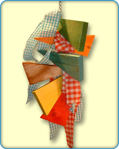 Chain With Cotton Fabric Bird Toys