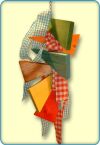 Chain With Cotton Fabric Bird Toys