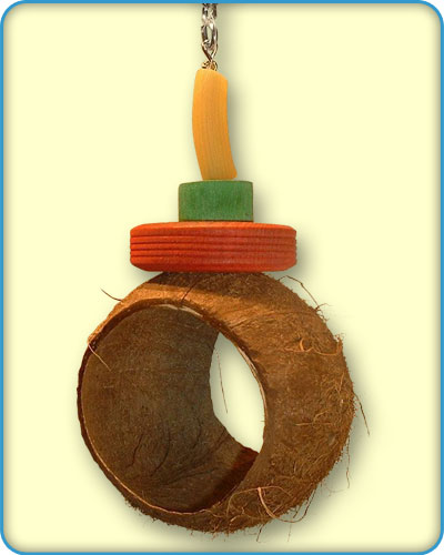 Coconut Hut Bird Toy