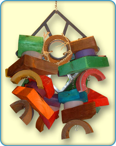 Large Plastic Triangle Bird Toy