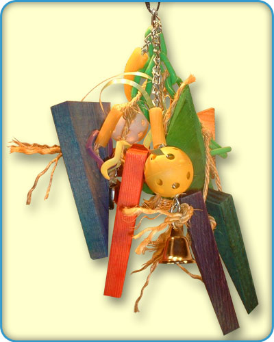 Plastic Balls And Bells Bird Toys