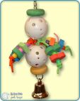 Plastic Balls Filled with Beads to Rattle Bird Toy