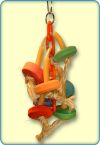 Plastic Chain And Wood Bird Toys