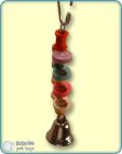 Rubber Bird Toy with Wood