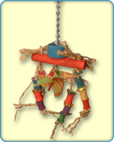 Small Mobile Shaggy Bird Toy