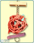 Willow Ball with Paper Bird Toy