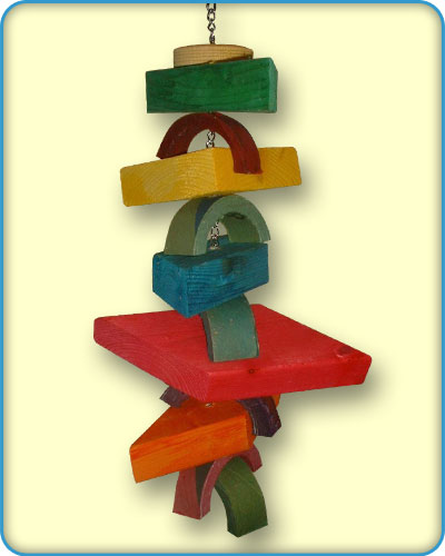 Wood and Bagels Large Bird Toy