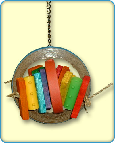 Wood And Plastic Parrot Toy