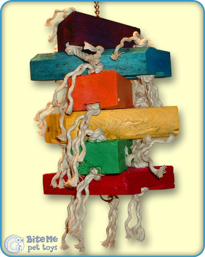 Wood and Rope Bird Toys
