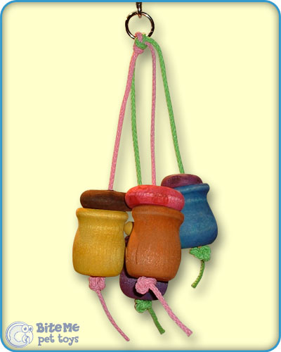 Wood Cups for Hiding Food