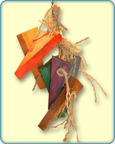 Wood On Chain Bird Toys