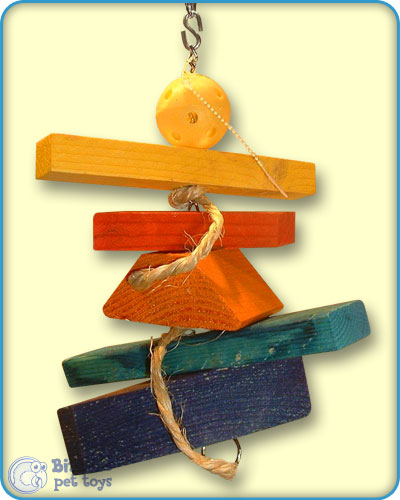 Wood on Chain BirdToy