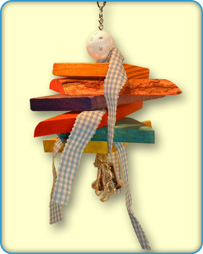 Wood With Bell Bird Toys