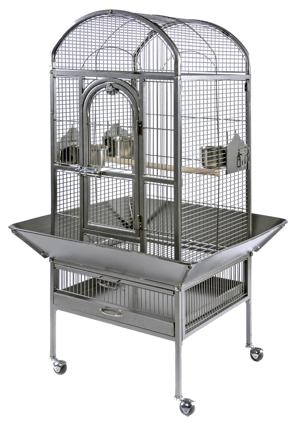 HQ Bird Cage with Drop Door 24x22 by