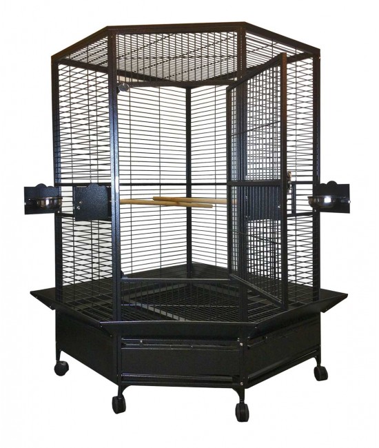 AE Large Bird Corner Cage 61x48