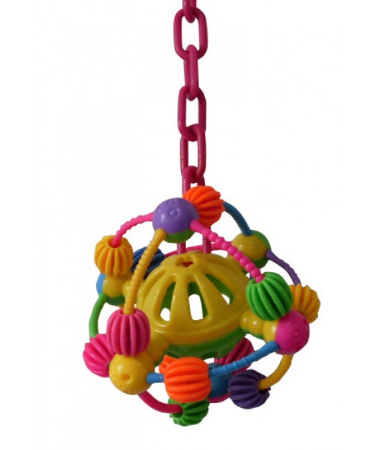 Space Ball on a Chain Bird Toys