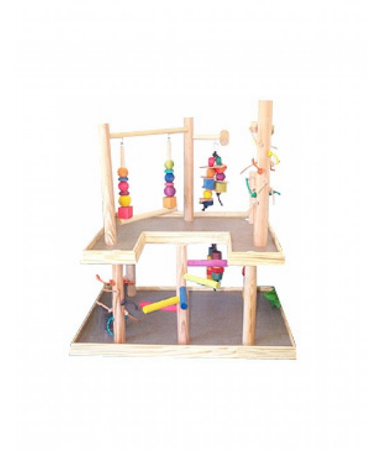 Parrot Wooden Play Gym Parrot-1