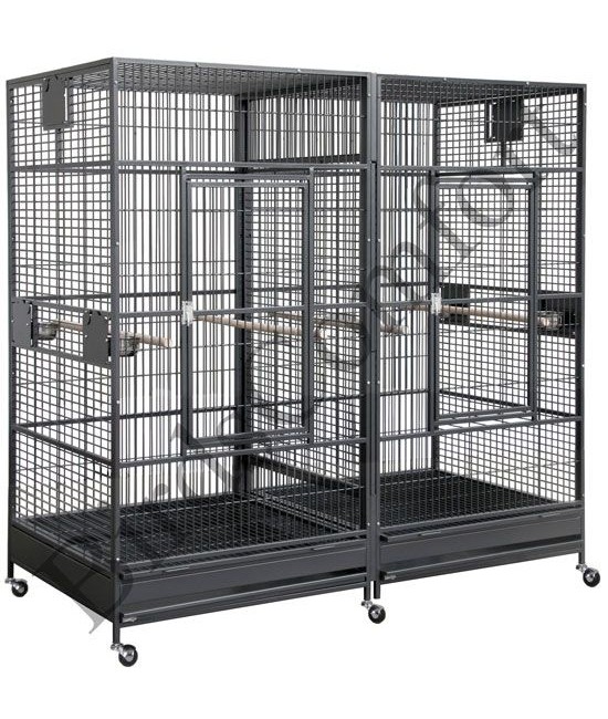 HQ Giant Double Bird Cages 80x40 - by 