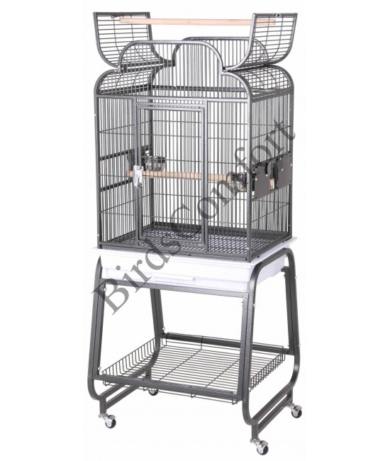 HQ Open Small Bird Cage With Cart Stand 22x17