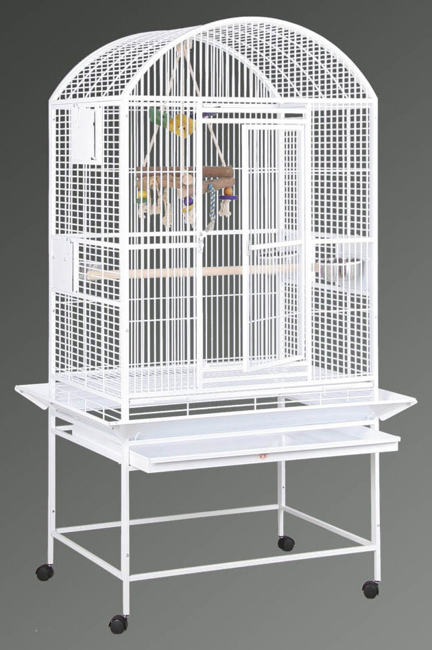 HQ Dometop Parrot Bird Cage with Drop Door 32x23 by